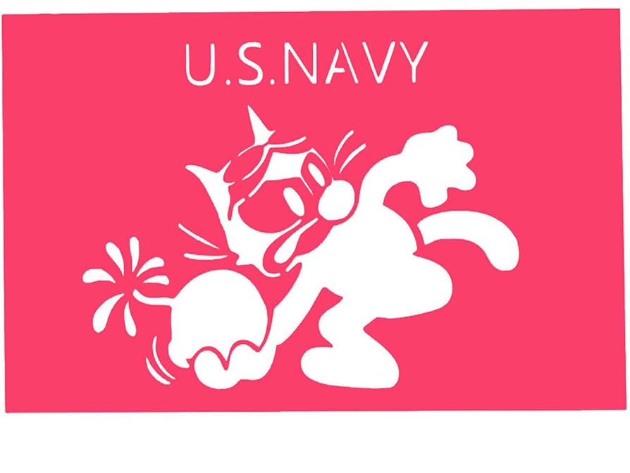 Amazon | ステンシルシート U.S.NAVY ミリタリー 18x28cm
